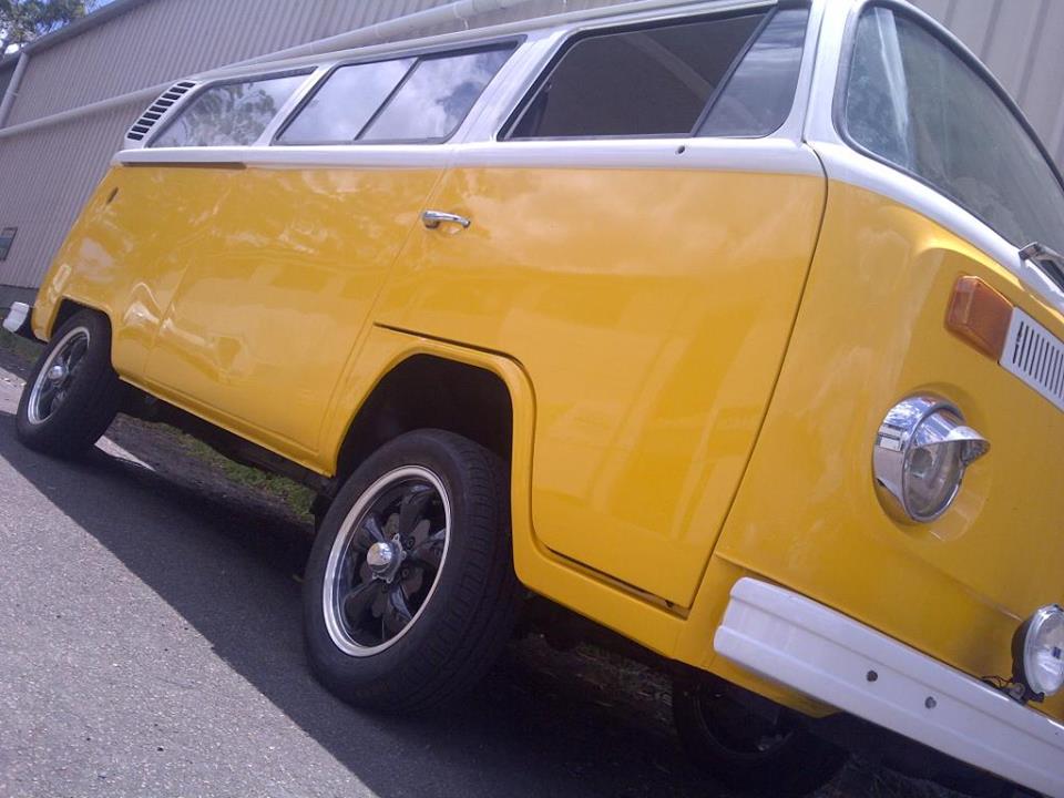 Sunny Yellow 1975 VW Microbus