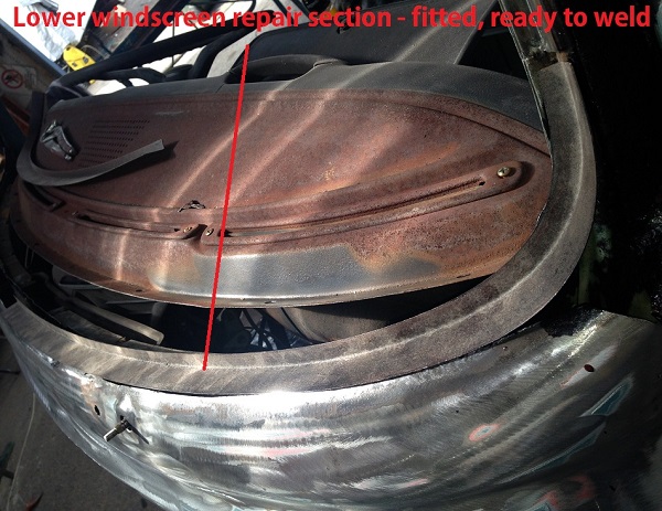 72 lowlight windscreen channel repair